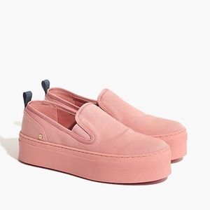 Nevereven platform sneakers in canvas JCrew